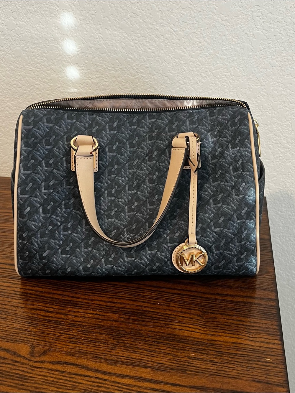 NWOT Michael Kors Grayson Medium Empire Satchel Admiral Blue